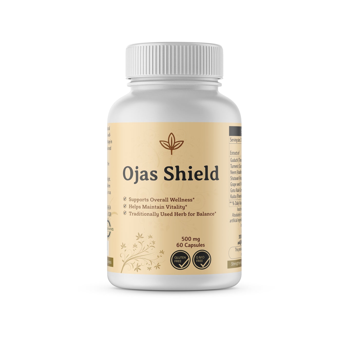 Ojas Shield - Supports Overall Wellness, Helps Maintain Vitality, Traditionally Used Herb for Balance – 60 Capsules (1 Month Supply)