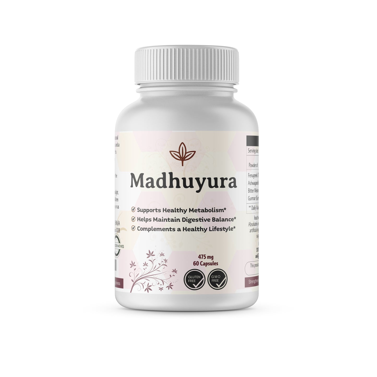 Madhuyura - Healthy metabolism & Digestive Wellness Supplements– 60 Capsules (1 Month Supply)