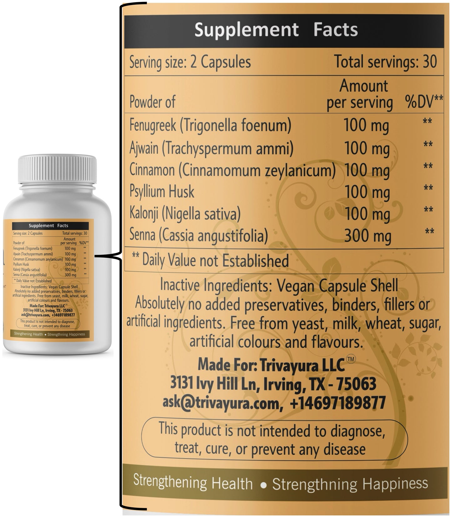 Ayura Boost – Joint Comfort and Mobility Support, Digestive Wellness Support, Antioxidant Support, Immune Support – 60 Capsules (1 Month Supply)