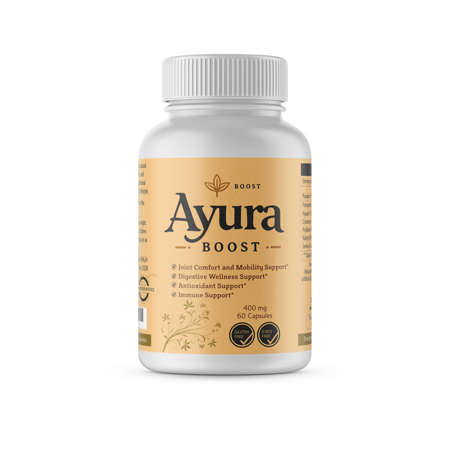 Ayura Boost – Joint Comfort and Mobility Support, Digestive Wellness Support, Antioxidant Support, Immune Support – 60 Capsules (1 Month Supply)