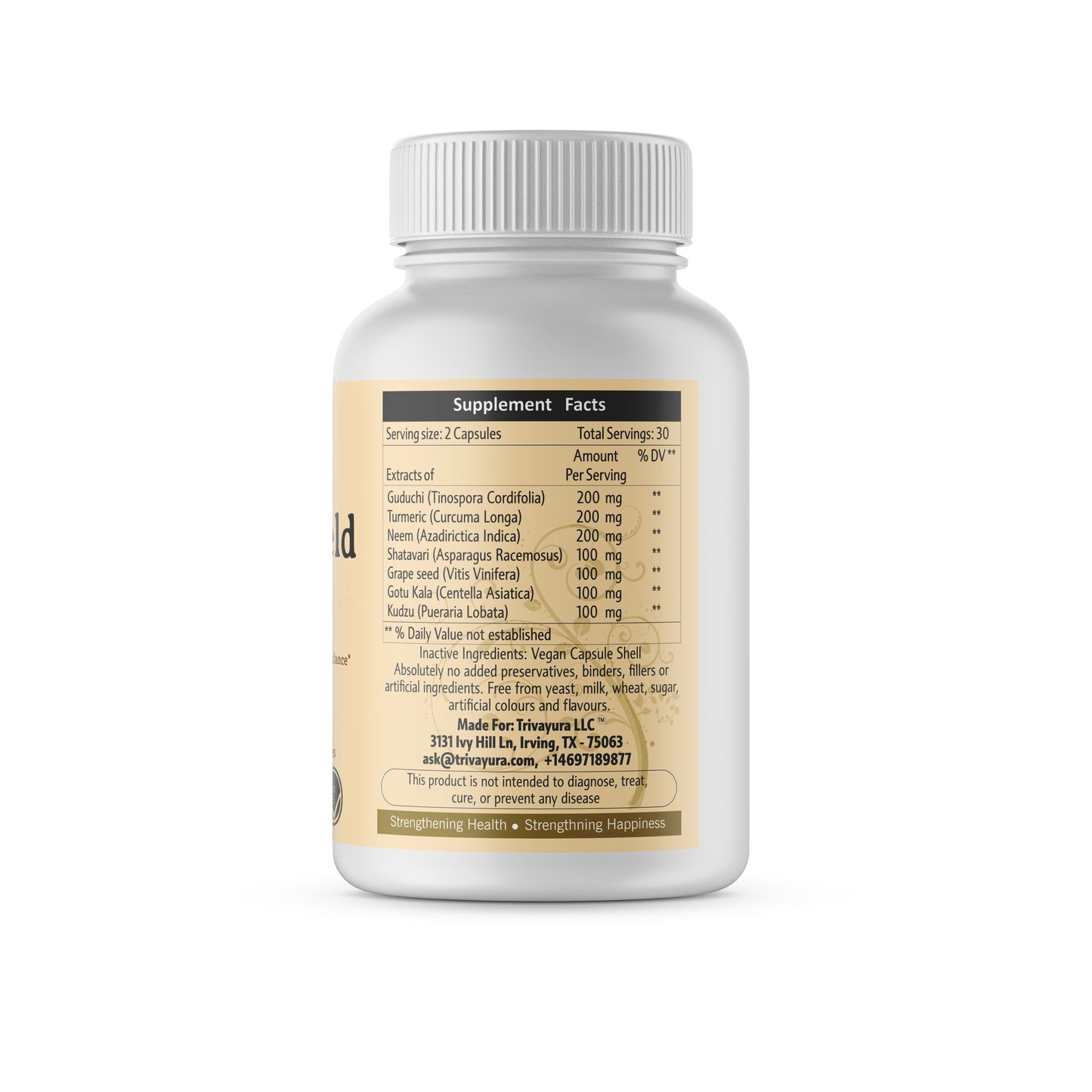 Ojas Shield - Supports Overall Wellness, Helps Maintain Vitality, Traditionally Used Herb for Balance – 60 Capsules (1 Month Supply)